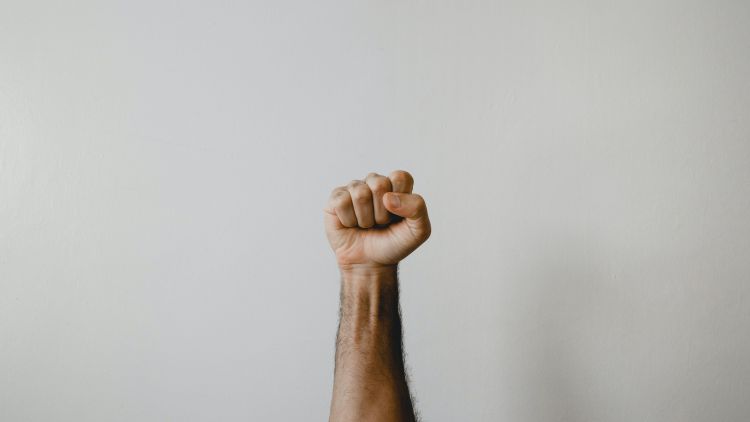 Raised fist by Clay Banks on Unsplash